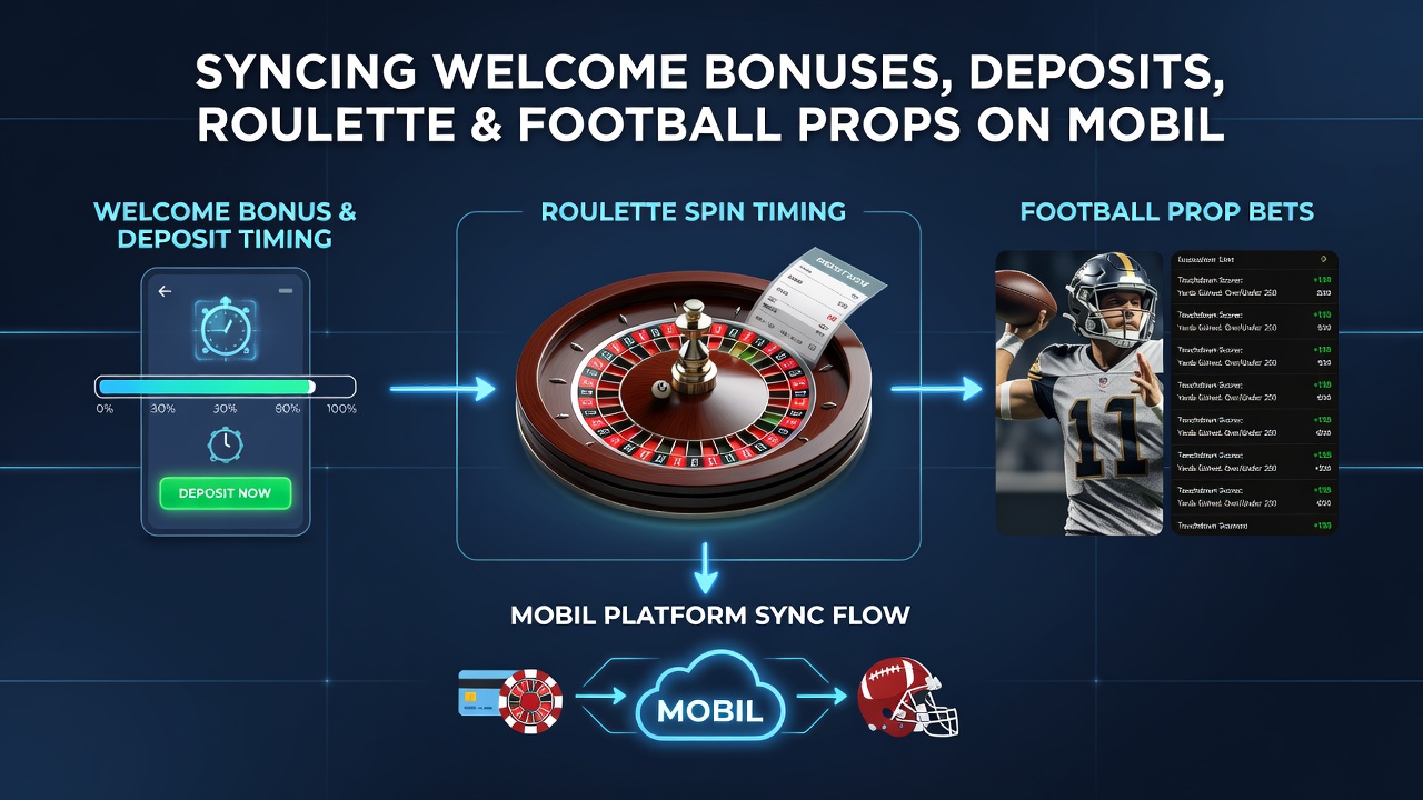 Mobile Oberfläche mit synchronisierten Bonus- und Wettoptionen